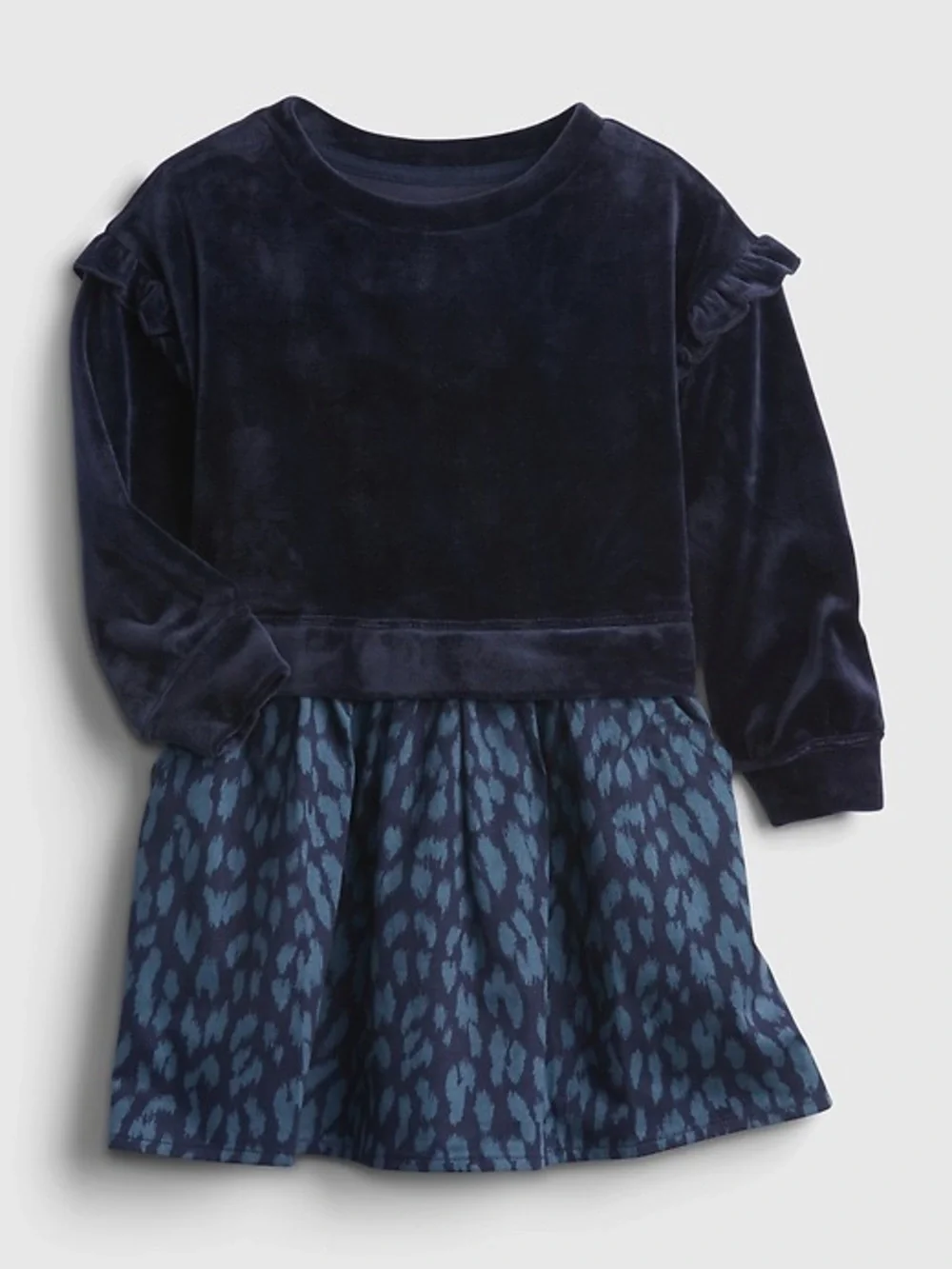 Baby Gap Toddler Mix-Media Ruffle Sweatshirt Dress Size 5